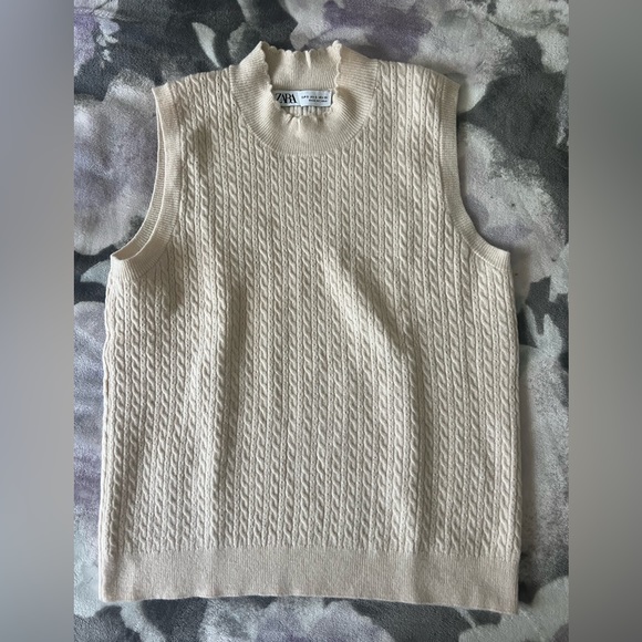 Size small zara sleevless sweater top - Picture 1 of 2